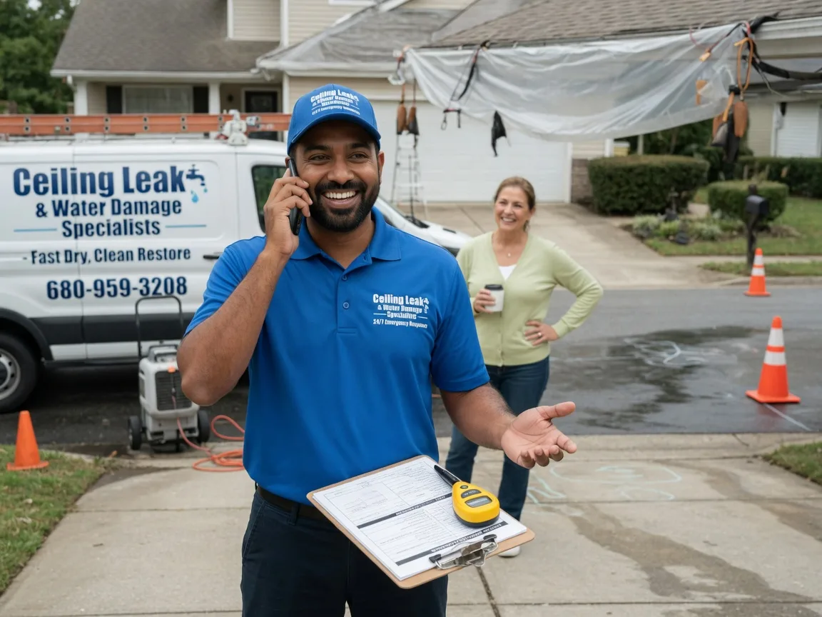 Ceiling Leak Cleanup Lohrville, IA FAQs